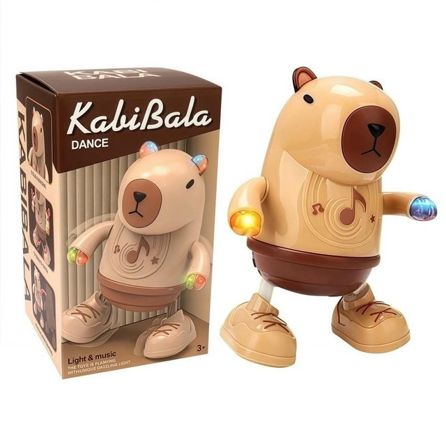 Fashnics Singendes Tanzendes Elektrisches Capybara Spielzeug, beige, ab 14 Jahren - Bild 1