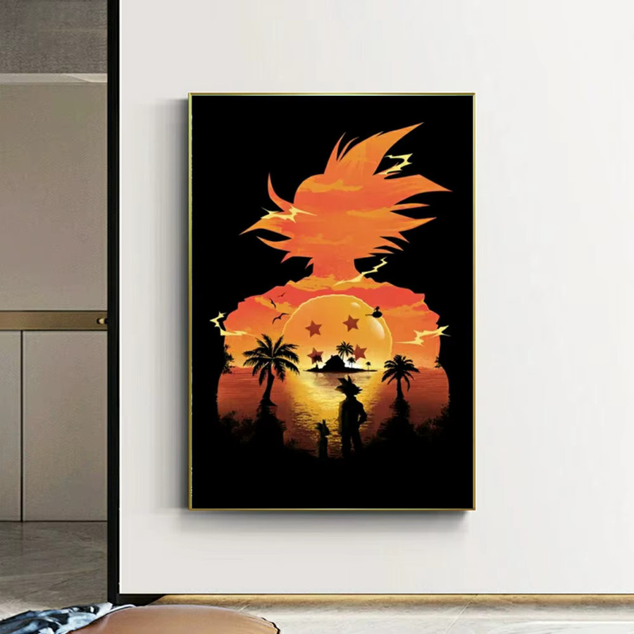 Kayou Dragon Ball Naruto 5D DIY Diamantgemälde als rahmenloses Mosaik-Stickerei-Set in Multicolour, Breite: 30,0 cm, Höhe: 20,0 cm - Bild 2
