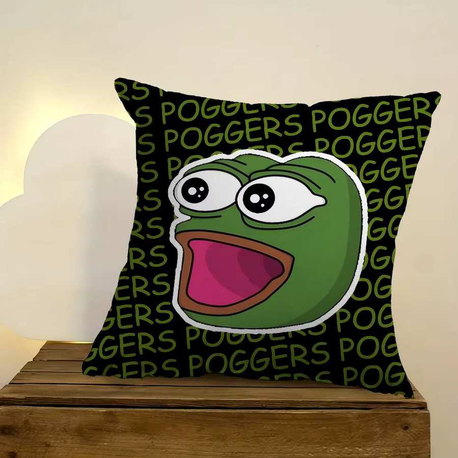 Personalisierter Kissenbezug Pepe der Frosch für das Kinderzimmer, quadratisch, Grün, Breite: 30 cm, Höhe: 30 cm - Bild 4