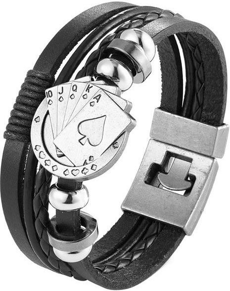 Yiran pet products Armband, Leder, Schwarz, Skorpion, Herren, 21cm - Bild 1