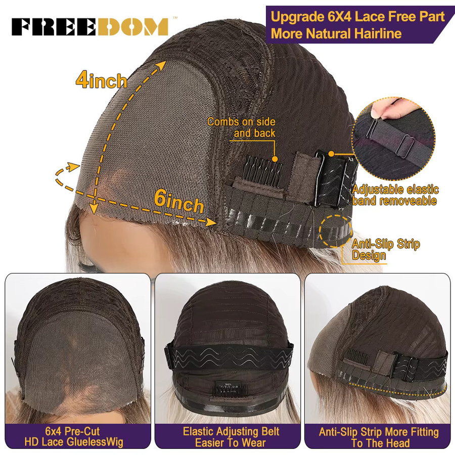 FREEDOM Lace-Front-Perücke, synthetisch, Ombre, Damen - Bild 4
