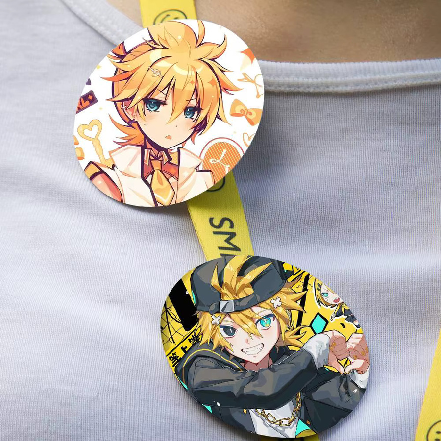 Brosche Kagamine-S Len Weißblech-Brosche, Figuren-Icon-Abzeichen - Bild 3