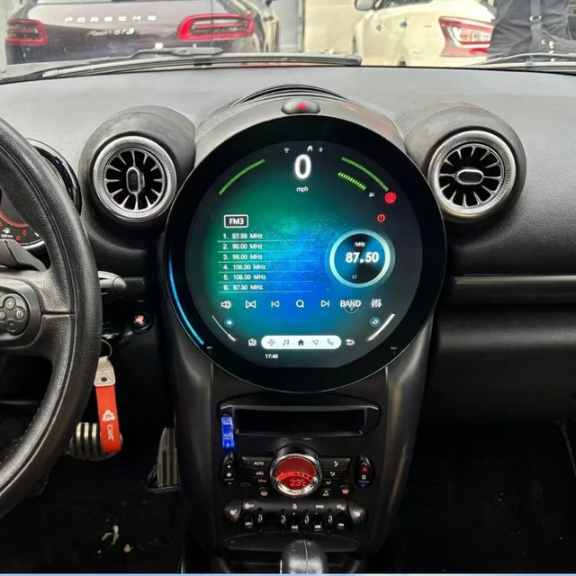 YANFU Android 15 Carplay Auto-Navigationssystem Stereo-Multimedia-Player für BMW Mini Cooper R56 R60 2006-2016, 11,7 Zoll, Schwarz - Bild 1