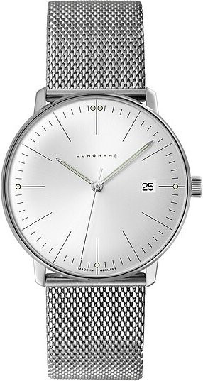 Junghans Armbanduhr, Quarz, Edelstahl, Silber, 38 mm, Herren - Bild 1