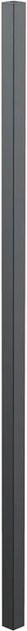 Aluminium Zaunpfosten Anthrazit zum Einbetonieren, Durchmesser: 5,1 cm, Höhe: 170 cm - Bild 1