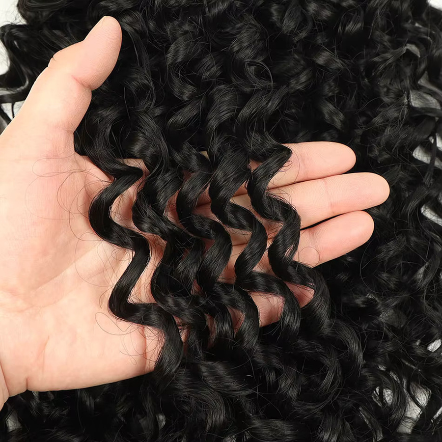 Booming Hair Afro Kinky Wave Clip In Haarverlängerungen, 4 Stück, 190 g - Bild 5