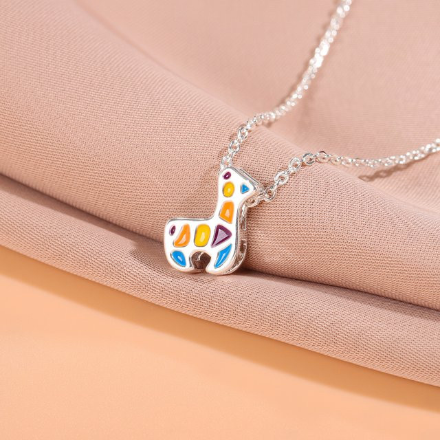 GaGa-Duck Halskette, Giraffe Anhänger, 925 Silber - Bild 1