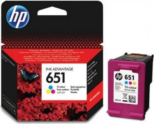 HP 651 Ink Advantage Tintenpatronen Set Multicolor Cyan Magenta Gelb für ENVY 5640, 5660, 7640 und Officejet 5740, 8040 (C2P11AE) - Bild 1