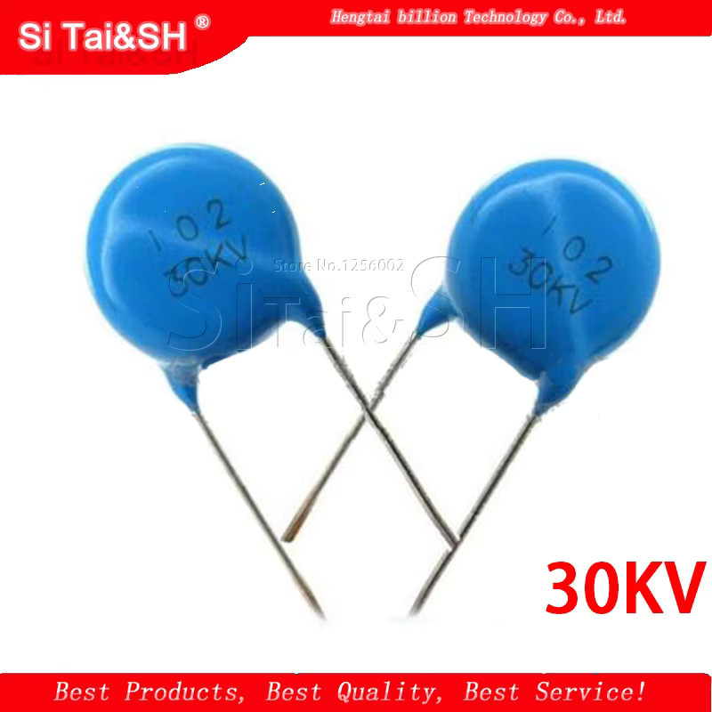 Si Tai&SH Hochspannungs-Keramikkondensator 30KV 1000PF 1NF 102 in Blau - Bild 2