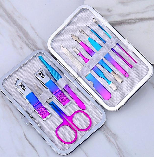 TPFBeauty Maniküre- & Pediküre-Set, 10-teilig, Bunt - Bild 1