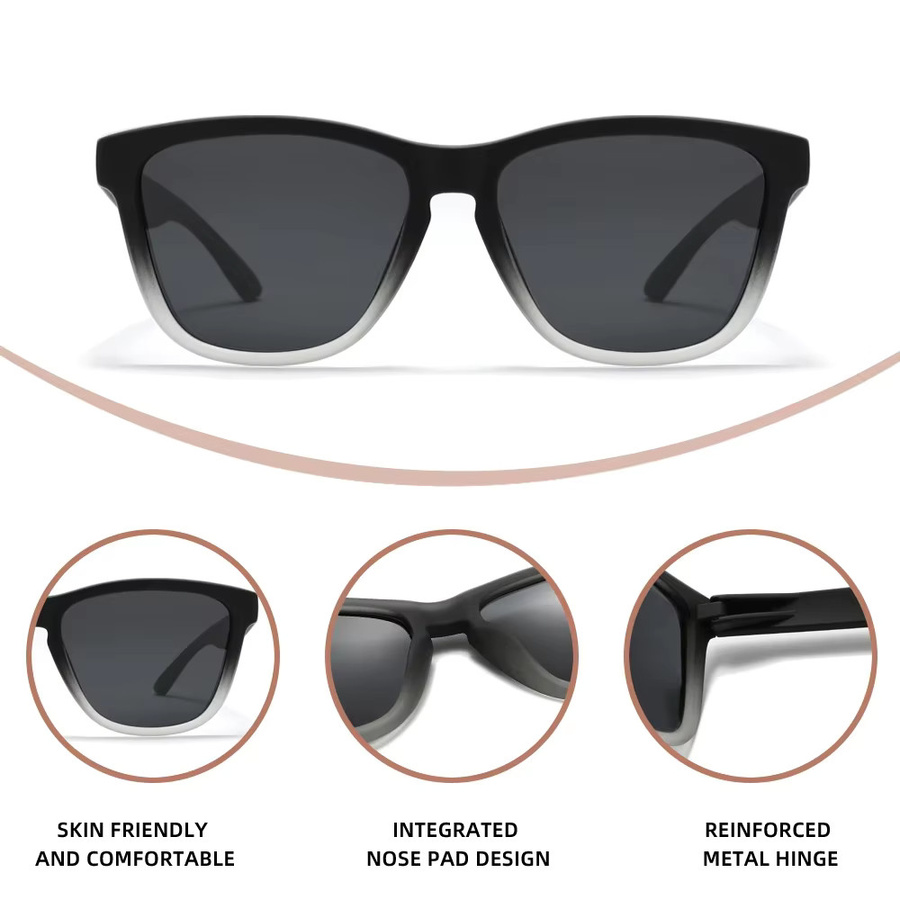 KINGDREAM Sonnenbrille, quadratisch, Vollrand, Kunststoff, Unisex, polarisiert - Bild 2