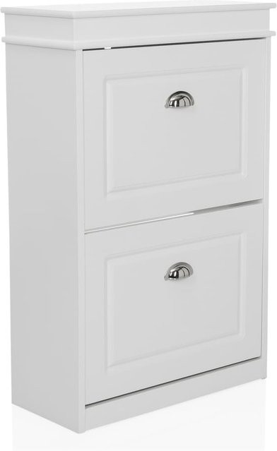 hjh LIVING Schuhschrank ESTHA in Weiß, Landhausstil, MDF, Höhe: 162 cm - Bild 1