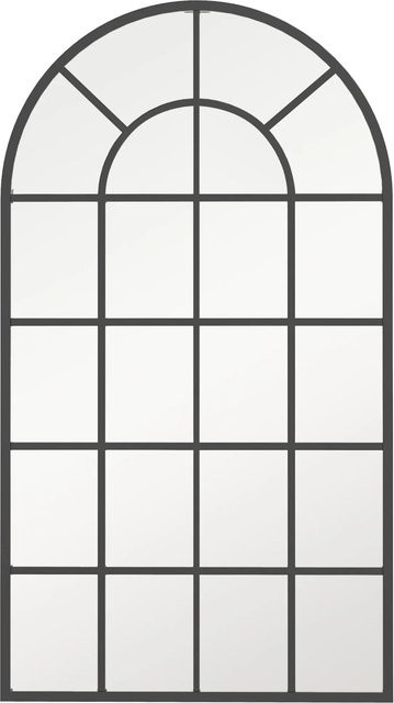 HOMCOM Wandspiegel Garderobenspiegel mit Metallrahmen in Schwarz, Breite: 110 cm, Höhe: 65 cm - Bild 1