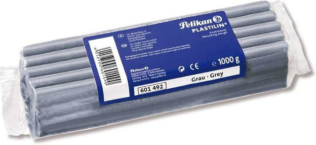 Pelikan Plastilin Knetmasse Grau - Bild 1
