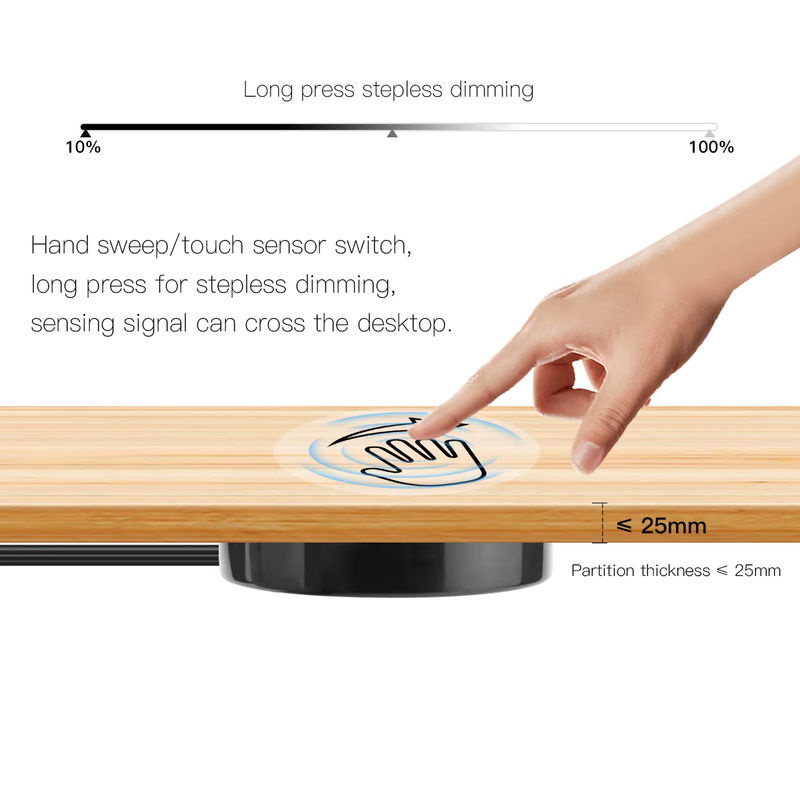 Rybakov LED Touch Dimmer mit Holz Panel in Schwarz für 12V 24V LED Streifen und Bar Beleuchtung - Bild 2