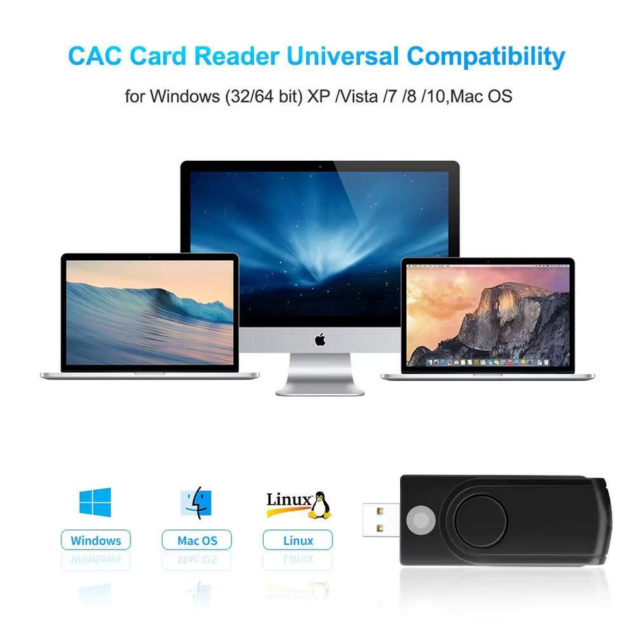 UTHAI USB-CCID Smartcard-Lesegerät für IC, ID, EMV, SD und TF Karten in Schwarz mit USB-A Anschluss für Windows und Linux - Bild 6