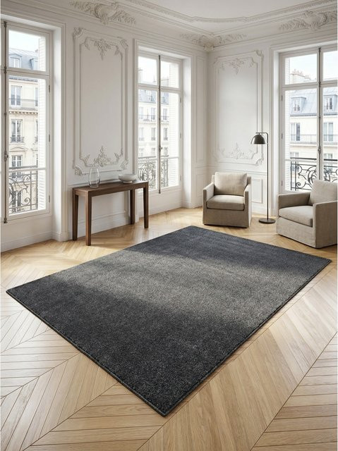 Kurzflorteppich MAIN von Kadima Design, einfarbig, Grau, B/T: 200 x 290 cm - Bild 1