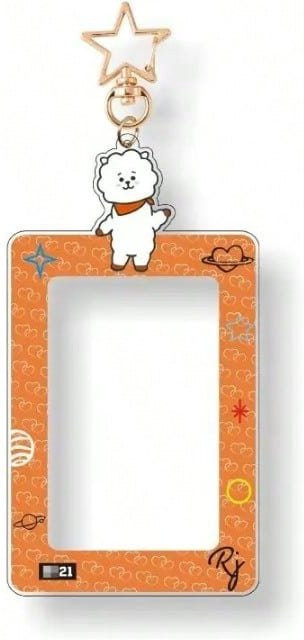 LINE FRIENDS BT21 Kartenhalter Cooky und Koya transparent aus ABS-Material für Ausweise, Kreditkarten und Fotokarten - Bild 1