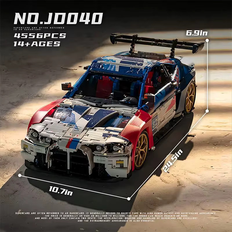 M4 Supersportwagen Baukasten, MOC JD040, Bausteine, 4556 Teile, ab 14 Jahren - Bild 7