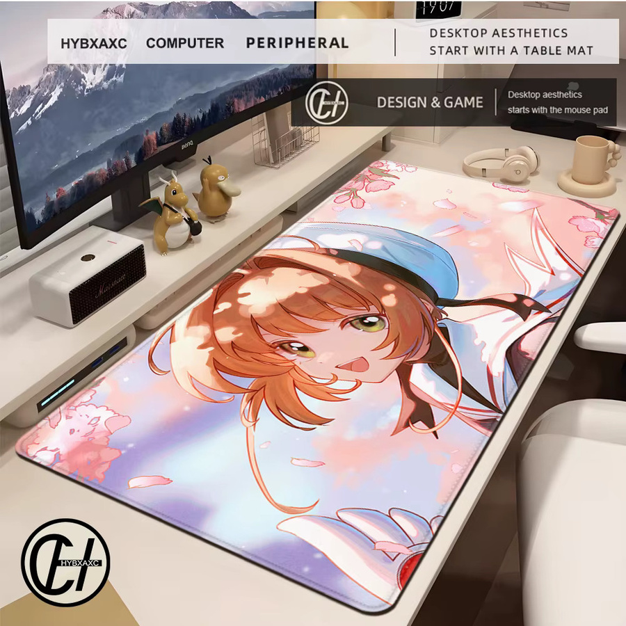 HYBXAXC Card Captor Sakura Gaming Mauspad in Multicolour für Computer und Tastatur - Bild 2
