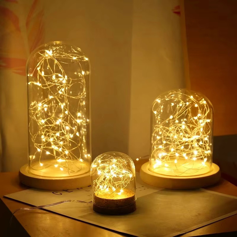 LED Kupferdraht Lichterkette mit Fernbedienung, warmweiß, batteriebetrieben, ideal für Dekoration zu Weihnachten, Hochzeit oder Partys, Farbe: Gold/Messing/Kupfer - Bild 2
