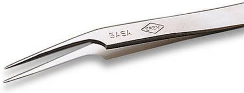 Weller Erem Präzisionspinzette 5SASL in Silber, extra fein und schlank, Länge: 115 mm - Bild 1