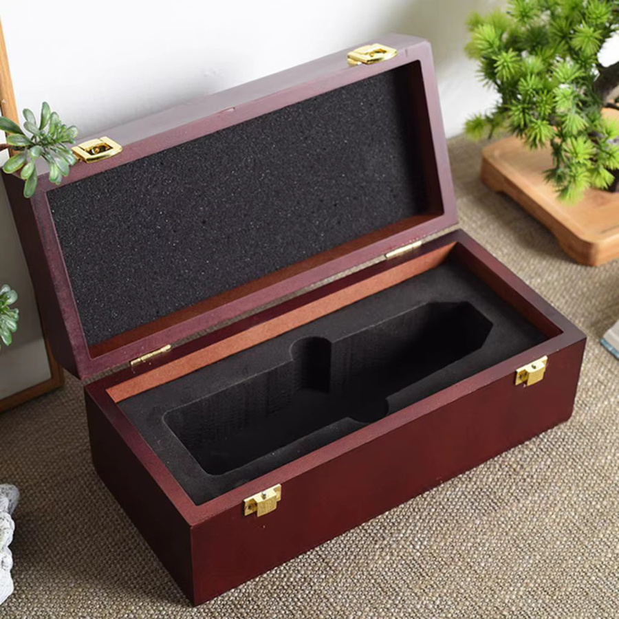 MagiDeal Aufbewahrungsbox für Mikrofone aus Holz in Braun, tragbare und stoßfeste Mikrofon-Tasche zum Schutz deines Equipments - Bild 2