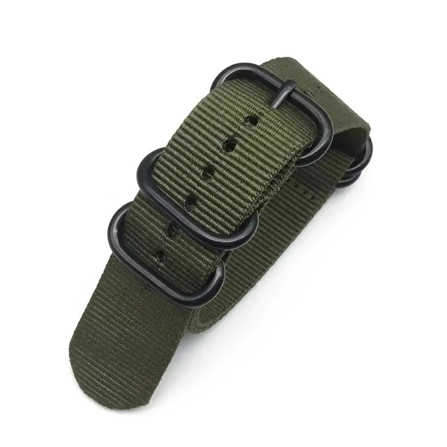 MULILAI Uhrenarmband Nylon, Schwarz, Unisex - Bild 4