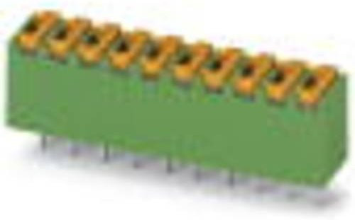 Phoenix Contact 1891182 Federkraftklemmblock, Polzahl 14, Grün, 50 Stück - Bild 1