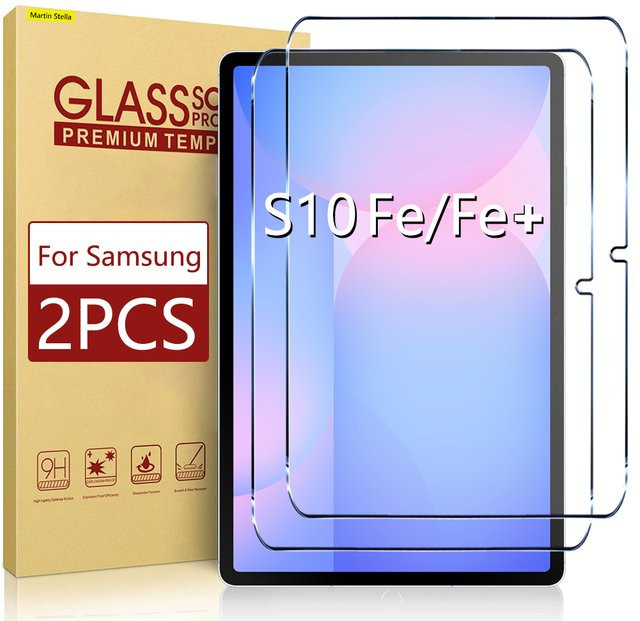 Samsung Galaxy Tab S10 FE Plus Displayschutzfolie aus gehärtetem Glas, transparent - Bild 1