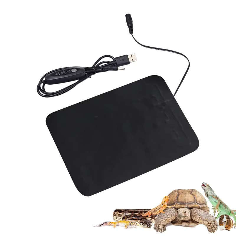 USB Pflanzenheizmatte aus PVC Leder in Schwarz für Zimmerpflanzen und Reptilien, 8,5 W, B/T/H: 45 x 15 x 15 cm - Bild 5
