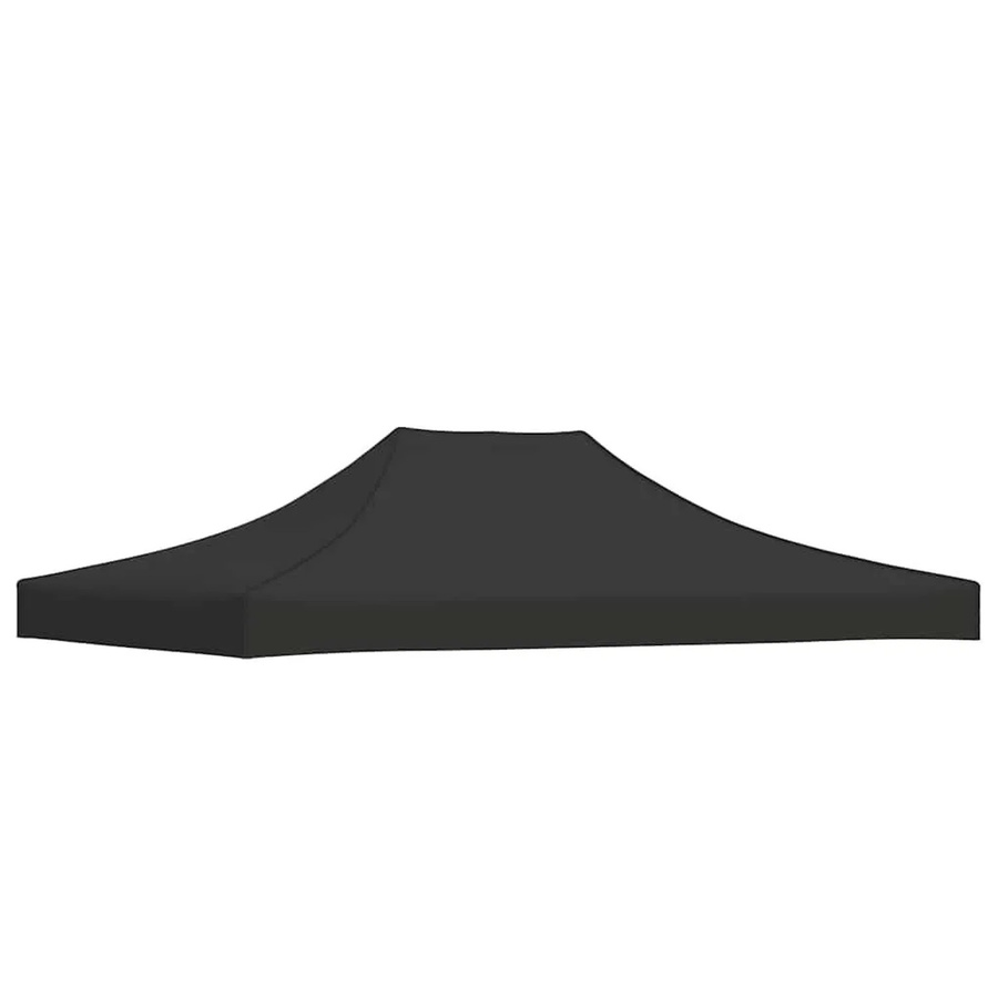 vidaXL Partyzelt-Dach aus PVC-beschichtetem Polyester, Schwarz, B/T: 4,5 x 3 m - Bild 2