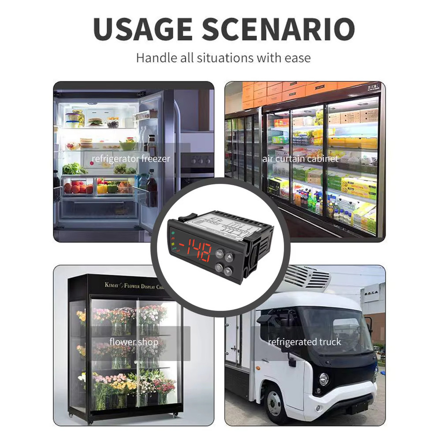Yieryi Intelligenter WiFi-Temperaturregler in Schwarz mit Sensor für Gefrierschrank, Kühlschrank und Kühllager zur Temperatursteuerung von -50 bis 110 ℃ - Bild 6
