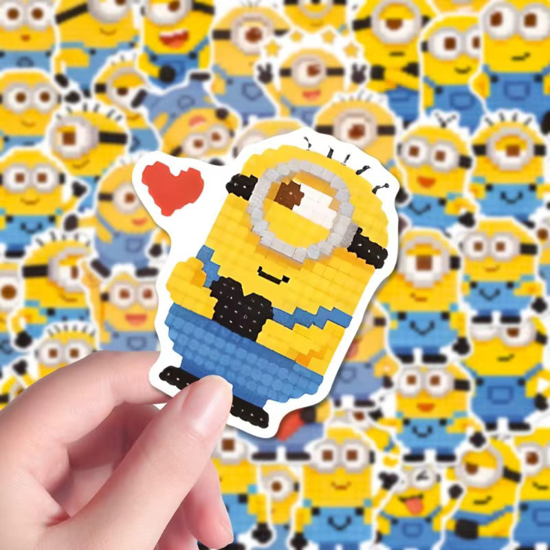 Minions Ich - Einfach Unverbesserlich Dave und Kevin 48-teiliges Aufkleber-Set in Multicolour für Schreibtisch und Wasserbecher - Bild 2