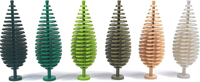 Zypresse MOC 3778 Wald DIY Szene Baum, Bausteine, kompatibel mit LEGO - Bild 1