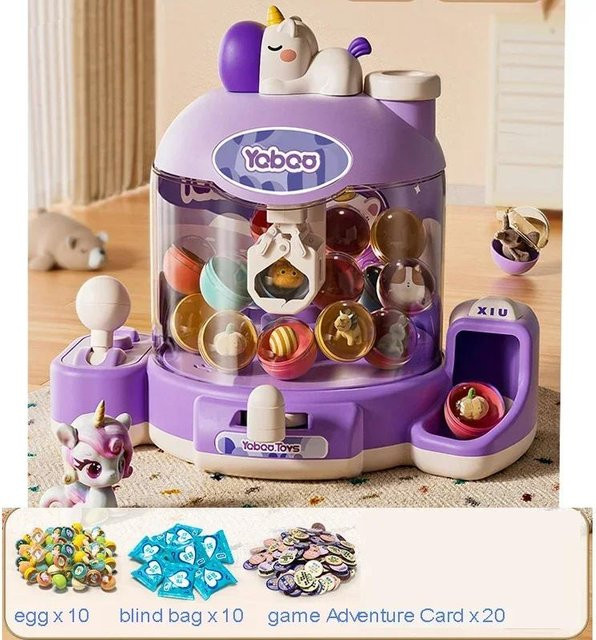 Yiran toy Kinder Clip Puppen-Greifautomat, violett, mit Musik & Beleuchtung, ab 7 Jahren - Bild 1