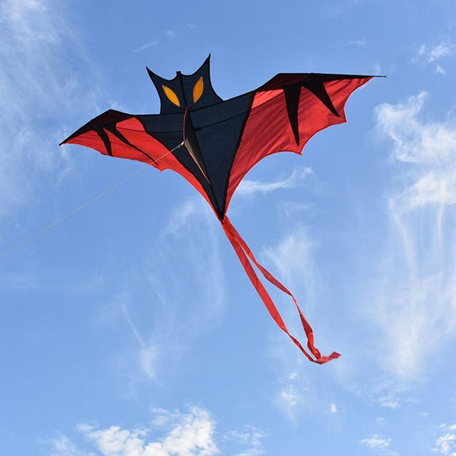 Vampirfledermaus Drachen, Plüsch / Textil, Rot, Schwarz - Bild 1