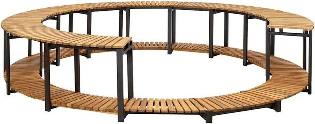 vidaXL Whirlpool-Verkleidung aus Akazie Massivholz in Braun, B: 273 cm, H: 53 cm - Bild 1