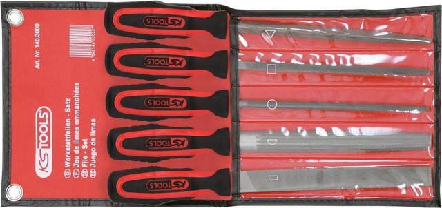 KS TOOLS Werkstattfeilen-Satz, 5-teilig, Stahl, mehrfarbig - Bild 2