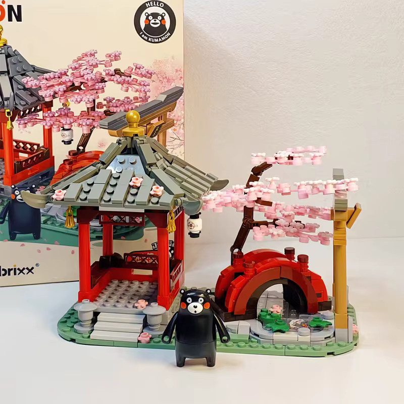 MOQIDODO Kumamon Bär Bausteine Stadt Straßenansicht, DIY Café Haus, Bunt / Mehrfarbig - Bild 2