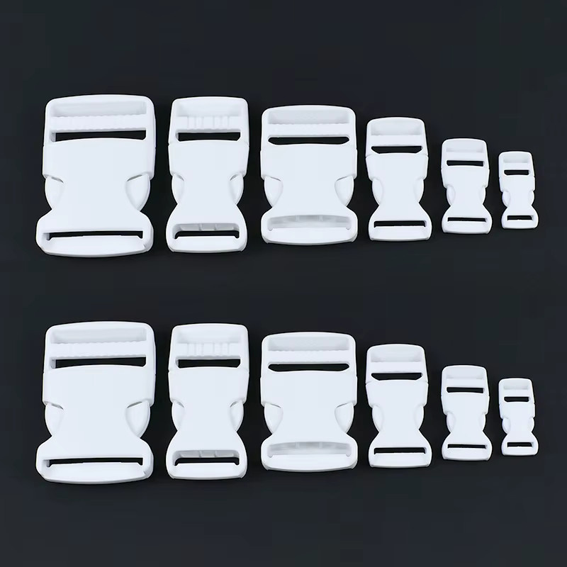 Meetee Weiße Kunststoffschnallen für Rucksack und Taschen, Seitliche Karabinerhaken und Gurtverstellclips in verschiedenen Größen von 10mm bis 38mm - Bild 3
