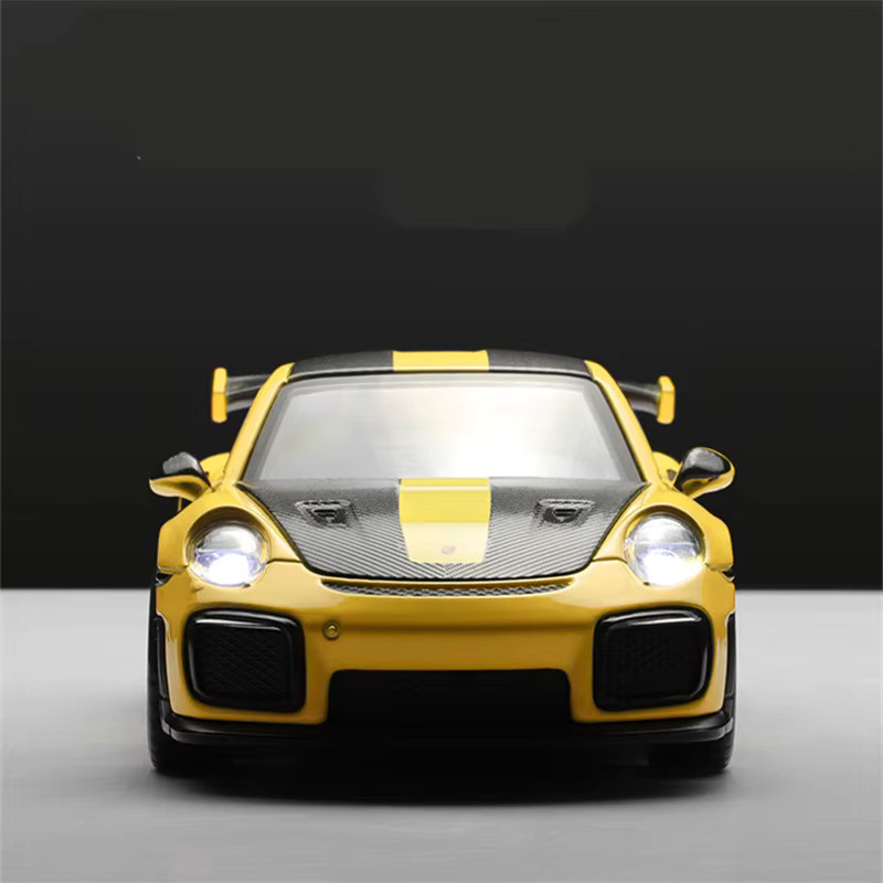 KaKBeir 911 GT2 RS Sportwagen Modell, 1:32, Metall, mit Licht und Sound - Bild 3