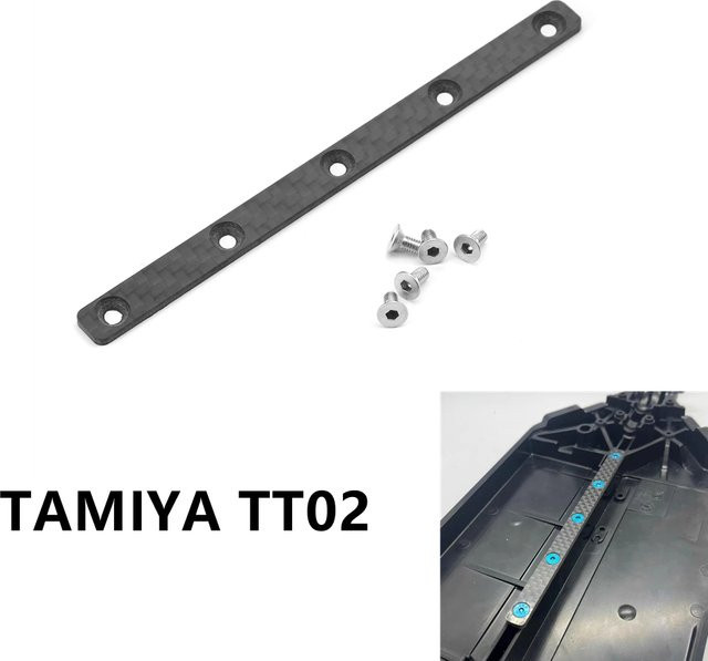 Tamiya Carbon Chassis Verstärkung Platte, Zubehör - Bild 1