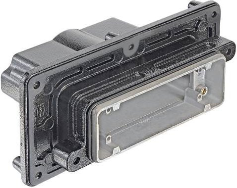 HARTING Wanddurchführungsgehäuse 19 40 024 1114 1940024114 aus Edelstahl in Schwarz - Bild 1