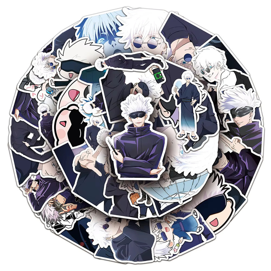 Bandai Jujutsu Kaisen Satoru Gojo Anime Aufkleber, Bunt / Mehrfarbig - Bild 2