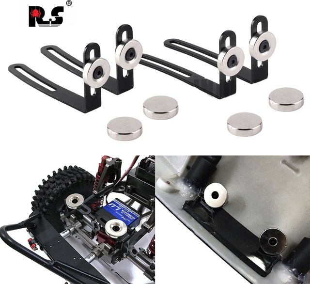 RS RC Auto Körper Beiträge, 4-teiliges Set, mit Magnet Halterung und Clip - Bild 1