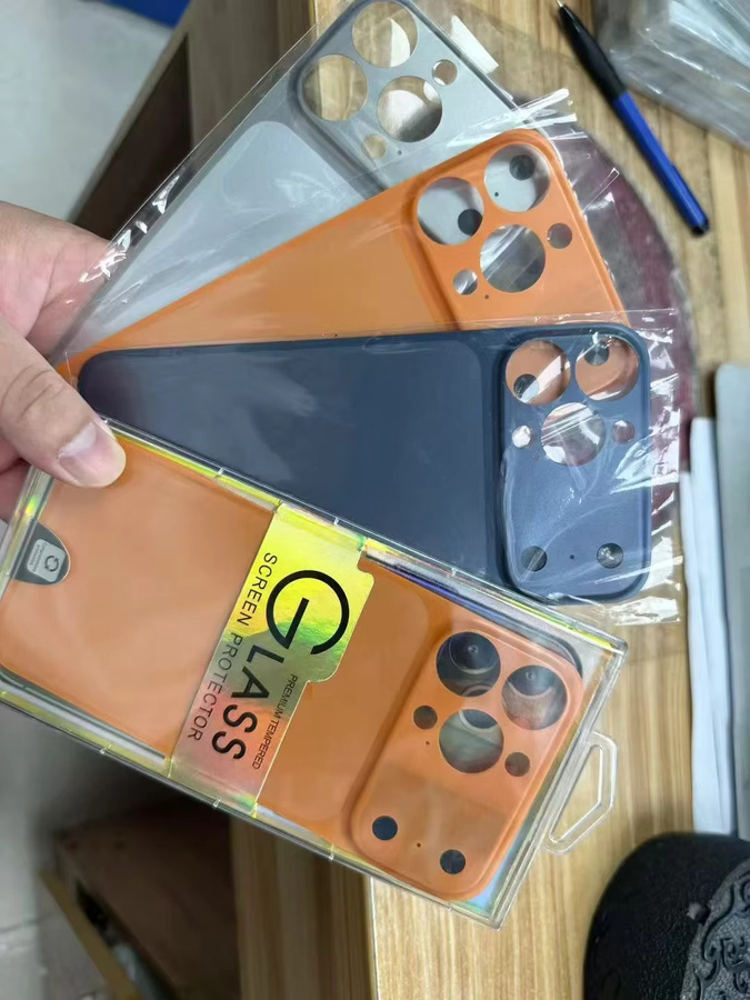 Schutzhülle für iPhone 16 15 14 Pro Max und iPhone 17 Pro Max mit weicher Rückseite und Kameraobjektivschutz in Blau - Bild 3