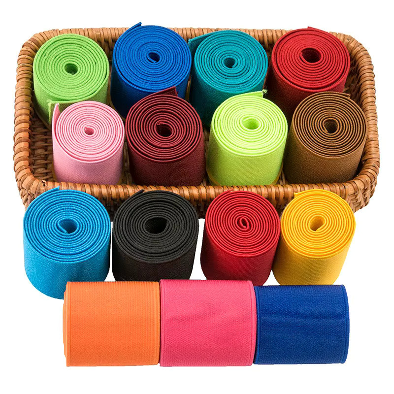 Meetee Elastisches Stretchband zum Nähen in Weiß und Multicolour, 5 bis 10 Meter Länge - Bild 3