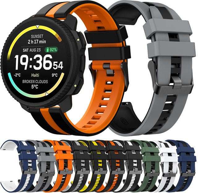 Suunto Uhrenarmband Silikon, 22 mm, multicolor, Unisex - Bild 1