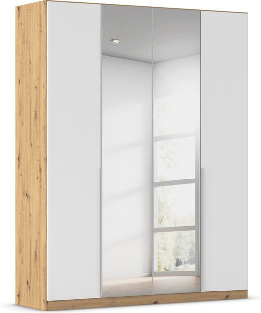 Drehtürenschrank Alabama von RAUCH mit Spiegel in Weiß/Eiche Artisan, B/H: 181 x 229 cm - Bild 1